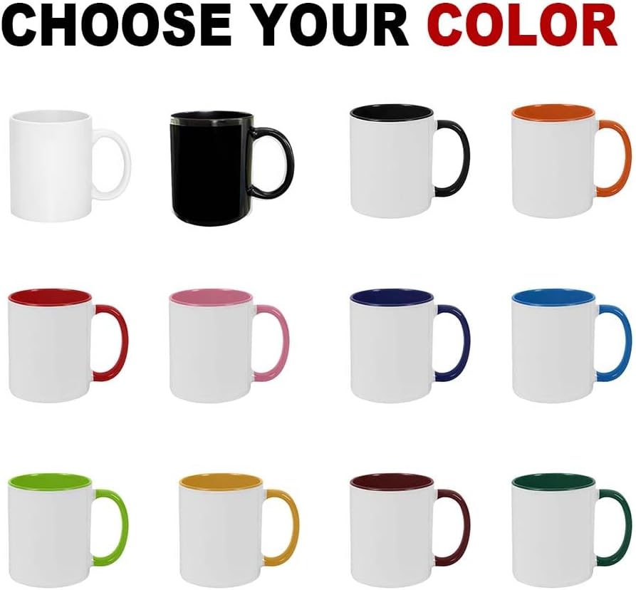 Skiennix Custom Photo Mug - Personalized 15oz Ceramic Coffee Cup for Men, Women & Family