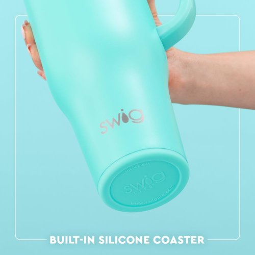 Swig Life 40oz Mega Mug, 40oz Tumbler with Handle and Straw, Extra Large Insulated Tumblers, Cup Holder Friendly Travel Mug (Saturdays In Fayetteville)