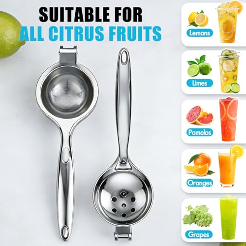 COKORA Heavy Duty Lemon Squeezer - Manual Metal Juicer for Citrus