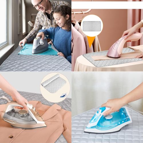 OUKENS Portable Ironing Mat, 33"x19" Heat Insulation Pad for Travel & Home