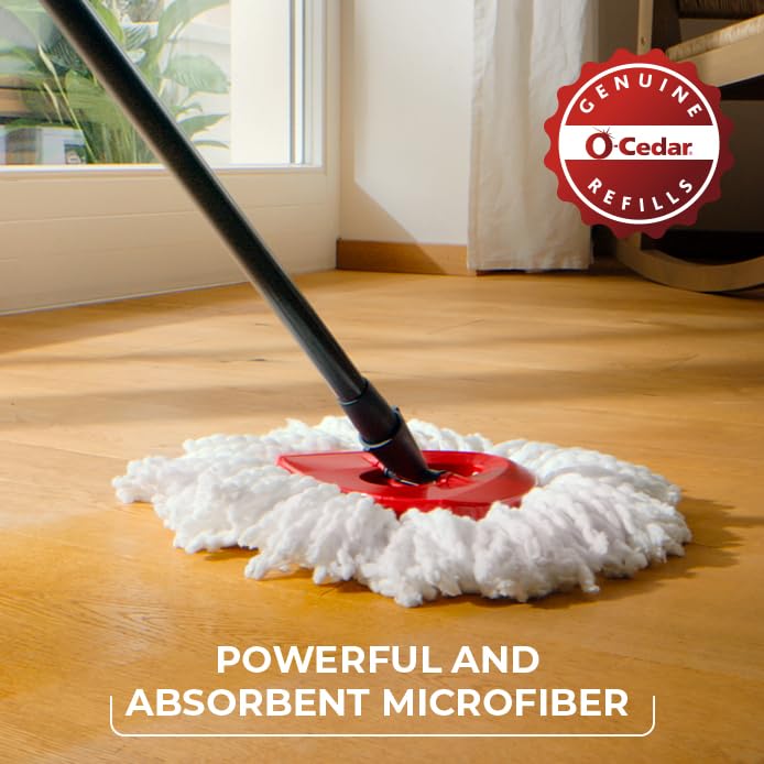 O-Cedar EasyWring Spin Mop Head Replacement, 60 Count - Microfiber Refills
