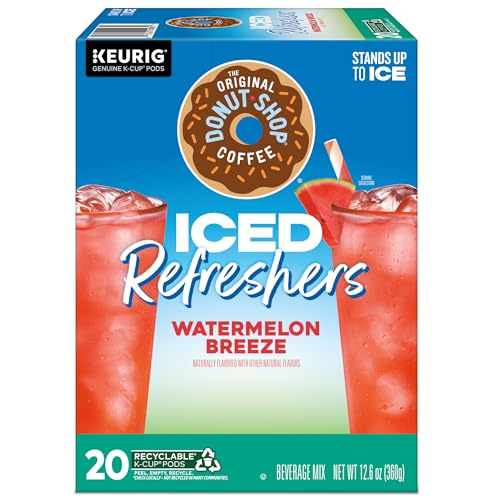 The Original Donut Shop Watermelon Breeze Iced Refreshers K-Cup Pods, 20 Count