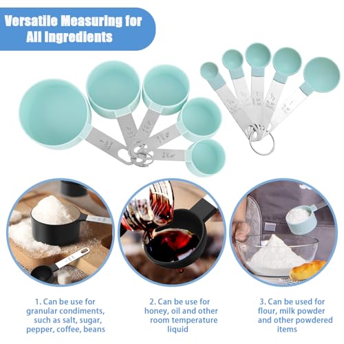 10-Piece Measuring Cups and Spoons Set for Cooking and Baking