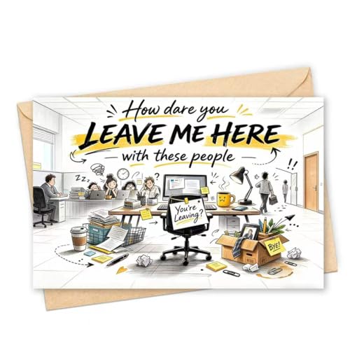 Funny Farewell Card for Coworkers - Going Away Humor Card