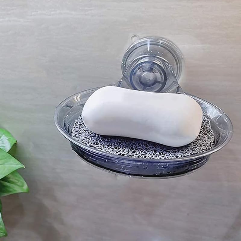 Self-Draining Soap Dish Pads - 10 Pcs Gray PVC Soap Savers