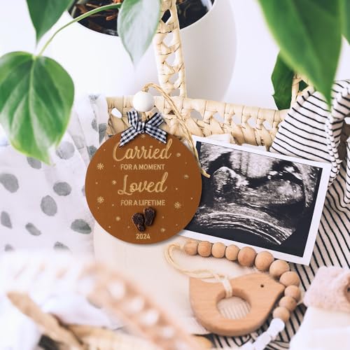 Wooden Baby Memorial Ornament - Loss of Baby Sympathy Gift
