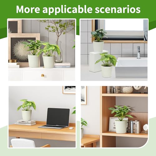 Freyalife 6 Pack Mini Artificial Potted Plants for Indoor Decor