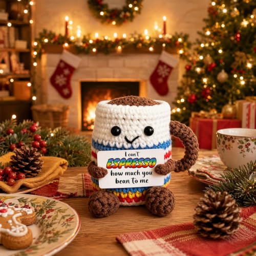 Coffee Lover Plush Gift - Funny Espresso Positivity Support