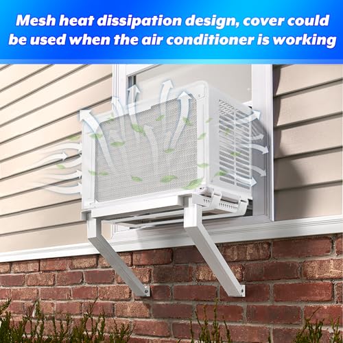 U-Shaped Window Air Conditioner Cover with Mesh Protection