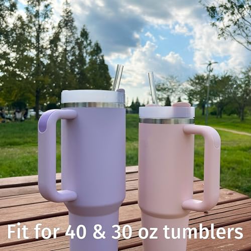 Clear Heart Straws for Stanley Cup - Reusable Plastic Accessories