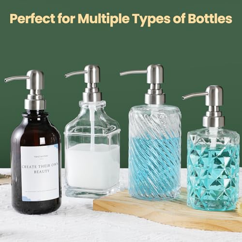 Stainless Steel Soap Dispenser Pump Replacement - 4PCS, 28/400