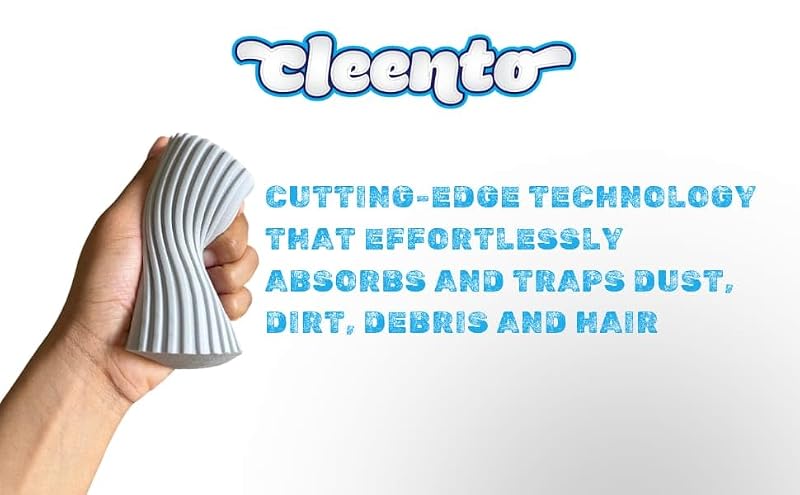 CLEENTO Damp Duster Cleaning Sponge - Multi-Surface Dust Remover (2 Pack)