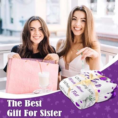 To My Sister Blanket - 50x60 Soft Throw Gift for Sister Birthday