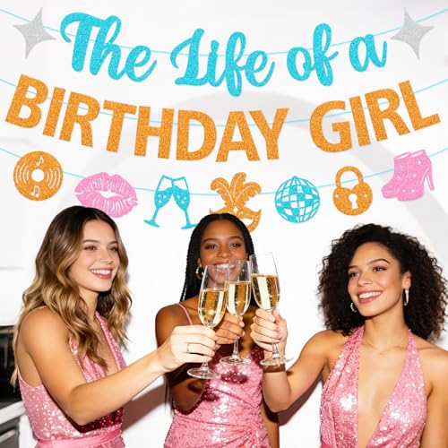 Showgirl Birthday Girl Banner | Glamorous Party Decor
