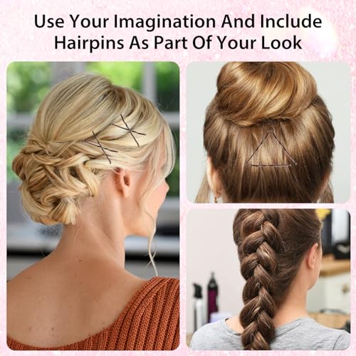 GEEHUA Mini Bobby Pins 150 Count 1.38 Inch Small Hair Pins with Storage Box