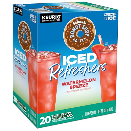 The Original Donut Shop Watermelon Breeze Iced Refreshers K-Cup Pods, 20 Count