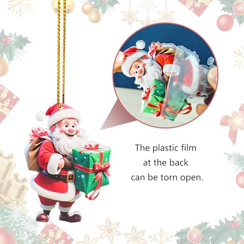 Santa Claus Acrylic Ornaments for Christmas Tree Decor 2025