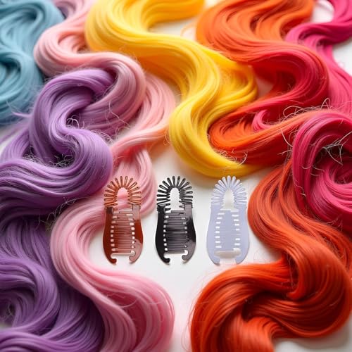 2 Pcs Banana Hair Clips Non Slip Fishtail Hair Clincher Ponytail Holder