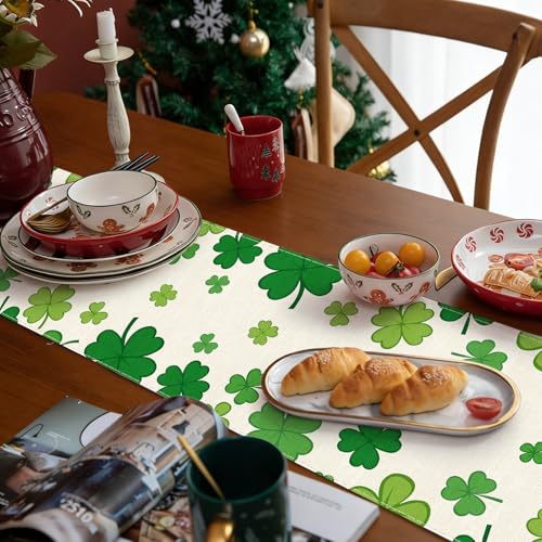 St. Patrick's Day Table Runner - 13x72 Inch Holiday Decor