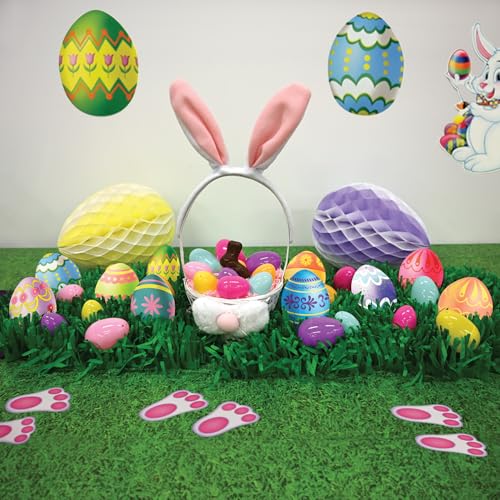 Beistle Mini Easter Egg Cutouts – 10 Double-Sided Decorations, 4.5"