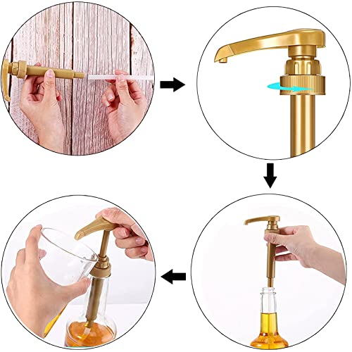 12-Pack Coffee Syrup Pump - Universal 750ml Flavor Dispenser for Bottles