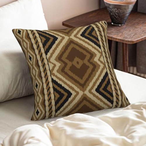 Southwest Throw Pillow Covers Set of 2 - 20x20 Aztec Design