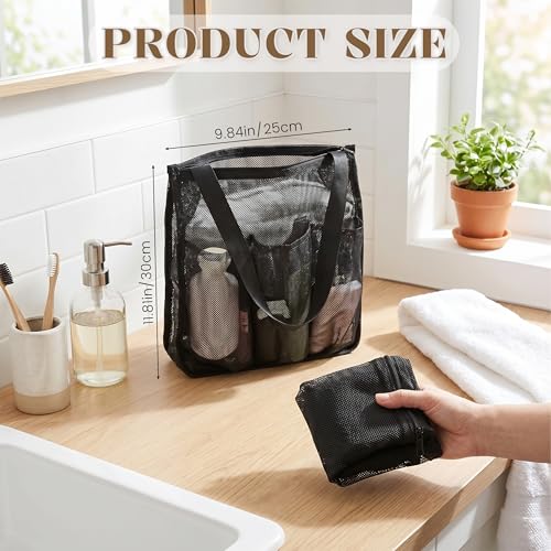 Ocapind Portable Mesh Shower Caddy - Hanging Toiletry Organizer for Gym