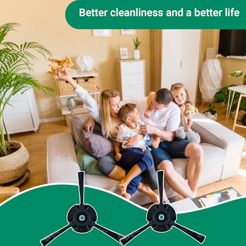Replacement Side Brushes for Shark Robot Vacuum - 6 Pack