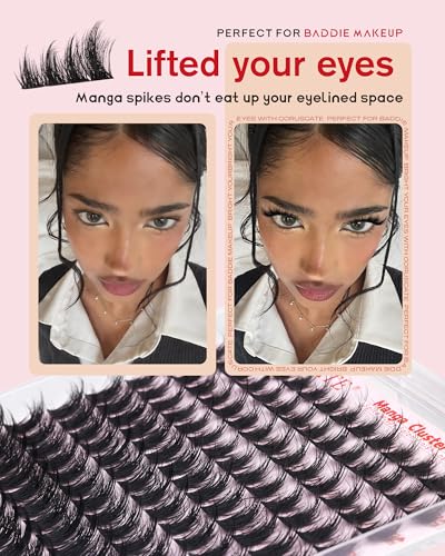 CORUSCATE Manga Lash Clusters Wispy Anime Eyelash Extensions 10-16mm