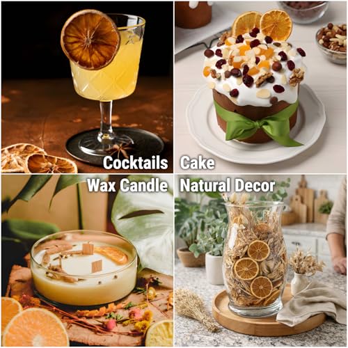 30pcs Natural Dried Orange Slices with Twine Strings for Crafts