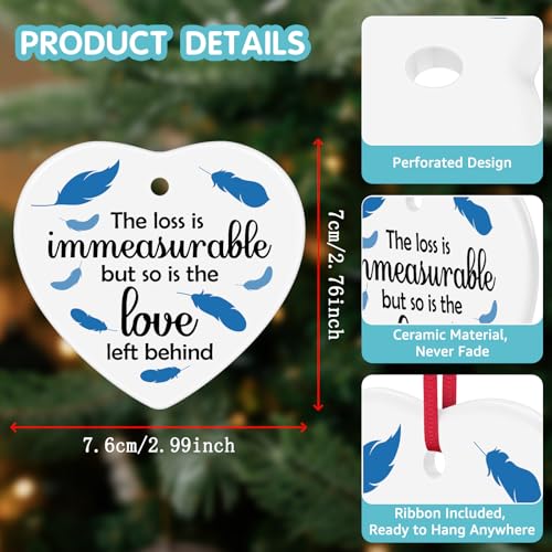 Memorial Ornament Keepsake for Loss of Loved Ones - Sympathy Gift