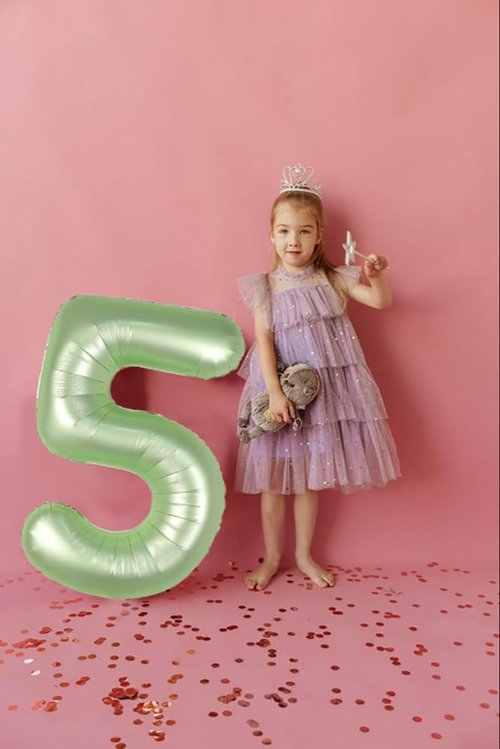 Balloon Numbers | 40 Inch Olive Green 5 Balloons for 5th Birthday & Wedding Decor