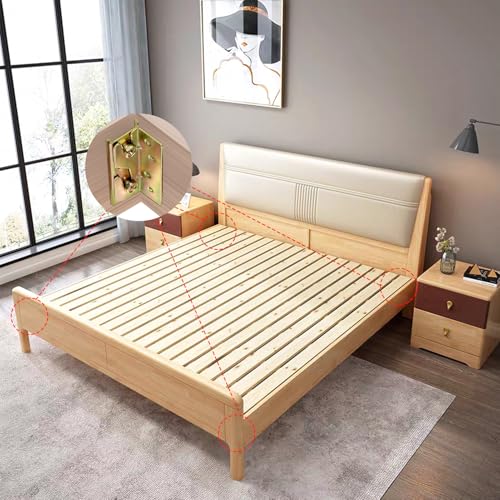 Heavy Duty Bed Rail Brackets Set - 4 Brackets with Screws