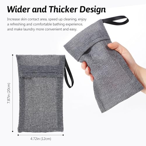 Kootinn Exfoliating Soap Saver Bag 3-Pack - Mesh Bar Soap Pouch for Shower