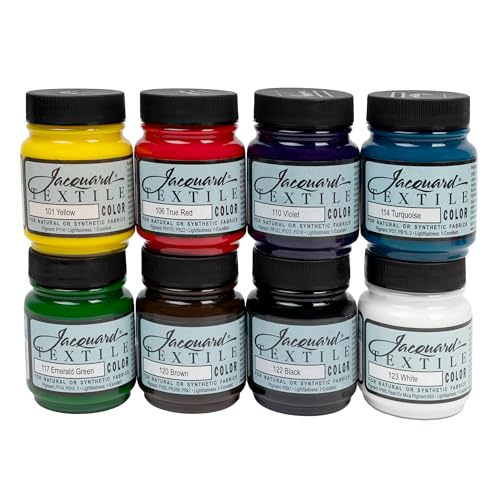Jacquard Textile Paint 8 Color Set - 2.25 Fl Oz Jars