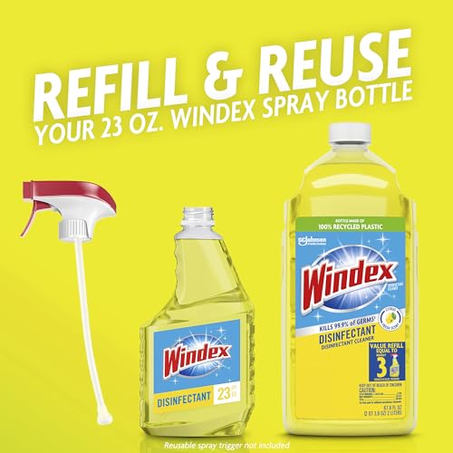 Windex Citrus Multisurface Disinfectant Cleaner Refill - 2L