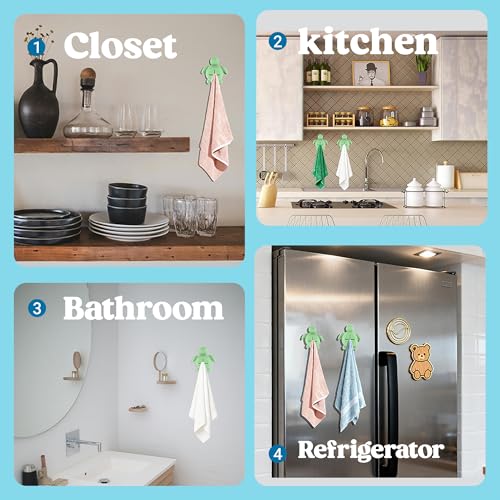 Kids Penguin Wall Hook - Silicone Bathroom Towel Hanger, Adhesive Nursery Organizer