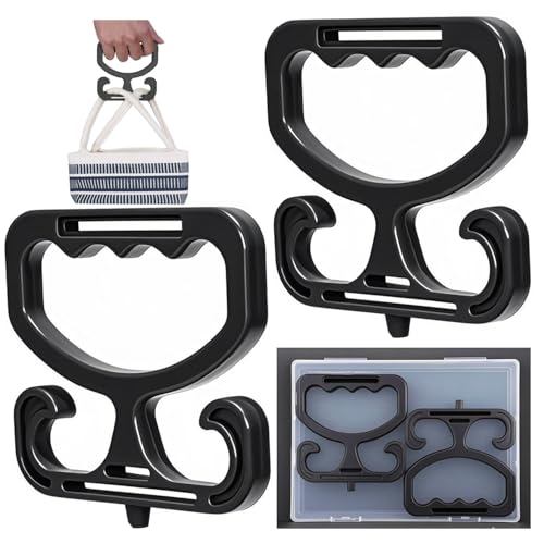 Heavy Duty Grocery Bag Carrier with Storage Box - 2 Pack