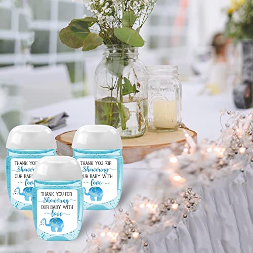 Baby Shower Hand Sanitizer Labels - Thank You for Showering Our Baby Boy