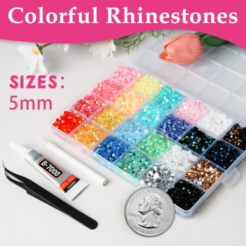 HORHIZA Resin Jelly Rhinestones Bedazzling Kit with B7000 Glue and Tools