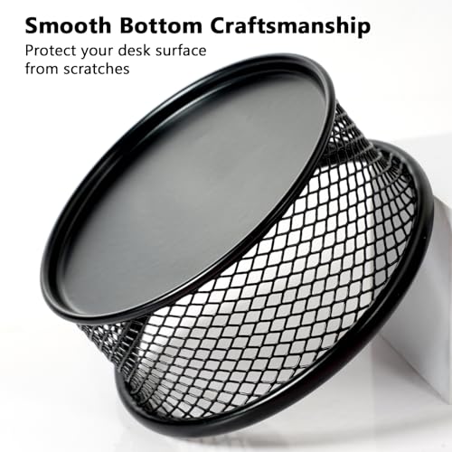 DANRONG Large Capacity Paper Clip Holder for Desk Organization