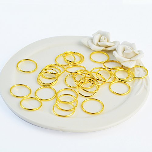 Nydotd 180 Pcs Metal Hair Rings & Braid Clips for Dreadlocks