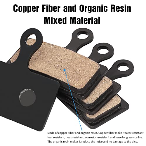 4 Pairs Bicycle Disc Brake Pads Compatible for Shimano Brake Pads SLX Deore XT M615 M675 M666 M785 M985 M987 M988 M6000 M7000 M8000 M8020 M9000 M9020 MTB Bike Brake Pads(with 3 Installation Tools)