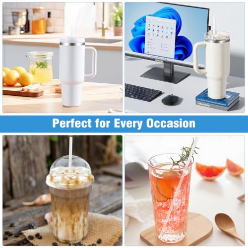 100 PCS Extra Long 12 Inch Clear Disposable Straws for 40oz Tumblers