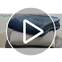 VigorSpring 50x60 Inch Cream White Throw Blanket - Soft Flannel Fleece