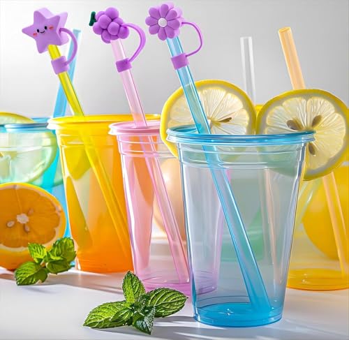 Silicone Straw Covers for Stanley Cup - 6-Pack, 30 & 40 oz Fit