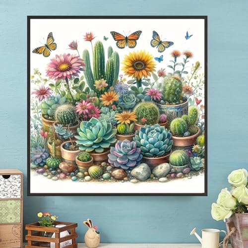 5D Succulent Diamond Painting Kit for Adults – Cactus Art & Decor