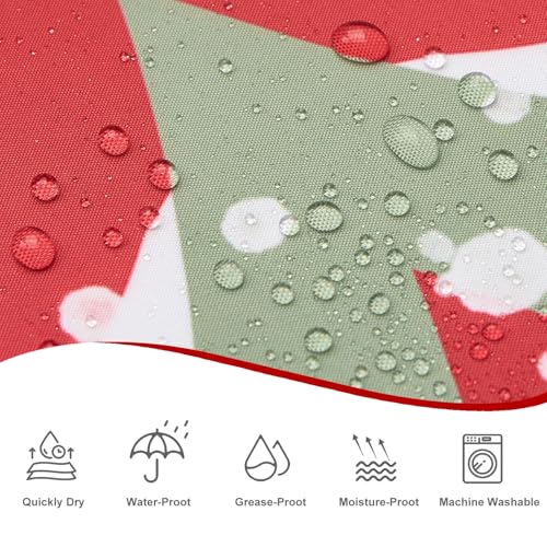 Christmas Tree Shower Curtain with Snowmen Stars & Snowflakes - 72x72 Inches, Pack of 1