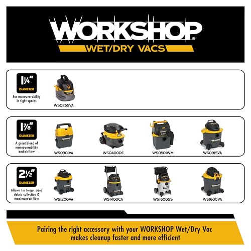 WORKSHOP Wet/Dry Vacs WS17801A Dusting Brush Vacuum Attachment