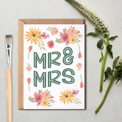Mr & Mrs Plantable Wedding Card - 5x7 Love Anniversary Gift